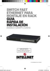 Intellinet Network Solutions 520416 Guía Rápida De Instalación