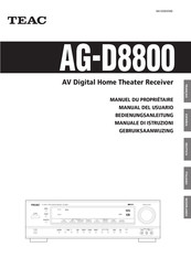 Teac AG-D8800 Manual Del Usuario