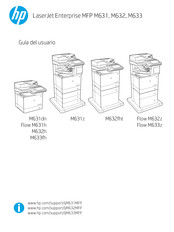 HP LaserJet Enterprise M633fh Guia Del Usuario