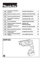 Makita DHR182 Manual De Instrucciones