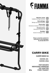 Fiamma CARRY-BIKE DJ Instruciones De Montaje Y Uso