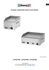 Casselin CPASF90B Manual De Instrucciones