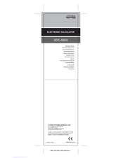 Citizen SDC-660II Manual De Instrucciones