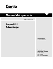 Genie Superlift Advantage Manual Del Operario