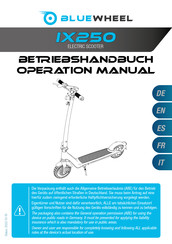 Bluewheel IX250 Manual De Instrucciones