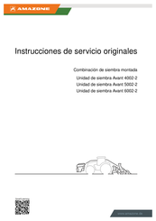 Amazone Avant 6002-2 Instrucciones De Servicio Originales