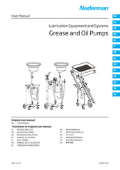 Nederman Grease and Oil Pumps Manual Del Usuario