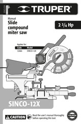 Truper SINCO-12X Manual