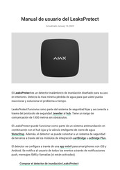 AJAX LeaksProtect Manual De Usuario