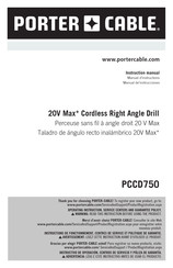 Porter Cable PCCD750 Manual De Instrucciones