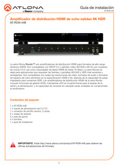 Panduit ATLONA AT-RON-448 Guia De Instalacion