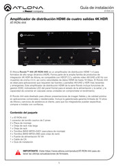 Panduit ATLONA AT-RON-444 Guia De Instalacion