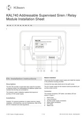 Kilsen KAL740 Manual De Instalación