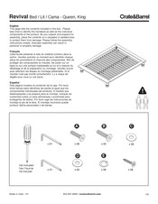 Crate&Barrel Revival Serie Instrucciones De Montaje