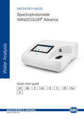 MACHEREY-NAGEL NANOCOLOR Advance Guia De Inicio Rapido