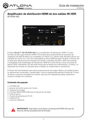 Panduit ATLONA AT-RON-442 Guia De Instalacion