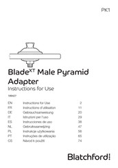Blatchford Blade XT Male Pyramid Instrucciones De Uso
