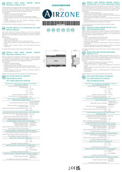 Airzone AZDI6ZMOFANR Manual De Instrucciones