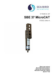 Sea-Bird Scientific SBE 37 MicroCAT Manual Del Usuario Básico