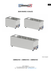 Casselin CBMS316V Manual De Instrucciones