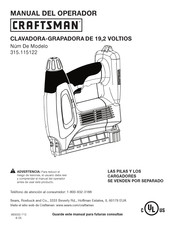 Craftsman 315.115122 Manual Del Operador