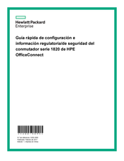 Hewlett Packard 1820 48G de HPE OfficeConnect Guía Rápida De Configuración