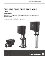 Grundfos CRNE Instrucciones De Instalación Y  Operación