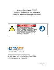 Colfax ThermoJet G5700E Manual De Instalación Y Operación