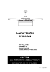 Fanaway LD-VENTILADOR 48'' FRA-WH Manual De Instrucciones De Instalación