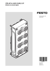 Festo CPX-AP-A-16DI-D-M12-5P Instrucciones De Operación