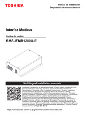 Toshiba BMS-IFMB1280U-E Manual De Instalación