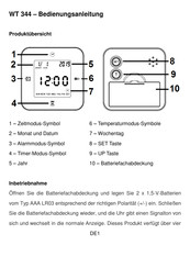 Techno Line WT 344 Manual De Instrucciones