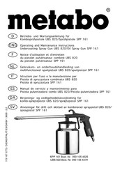 Metabo UBS 820 Manual De Servicio Y Mantenimiento