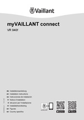 Vaillant myVAILLANT connect VR 940f Instrucciones De Instalación