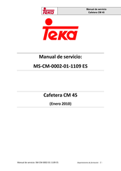 Teka CM 45 Manual De Servicio