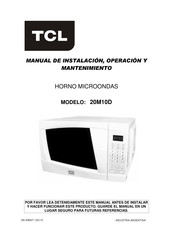 TCL 20M10D Manual De Instalación, Operación Y Mantenimiento