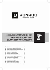 VONROC IW502DC Traducción Del Manual Original