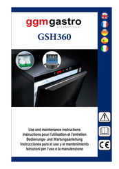 GGM gastro GSH360 Instrucciones Para El Uso Y El Mantenimiento