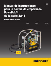 Enerpac PowaPak ZA4208TX-QR0P Manual De Instrucciones