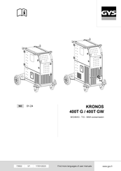 GYS KRONOS 400T G Manual De Instrucciones