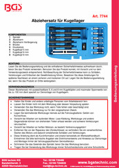 BGS technic 7744 Instrucciones De Uso