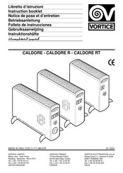 Vortice CALDORE RT Folleto De Instrucciones