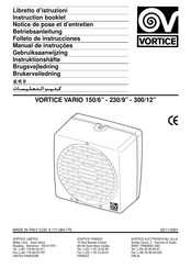 Vortice VARIO 230/9 P-LL-S Folleto De Instrucciones