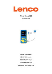 Lenco Xemio-560 Guía Rápida