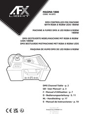 afx light 16-2072 Manual De Instrucciones