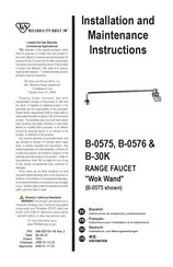 T&S B-0575 Instrucciones De Instalación Y Mantenimiento