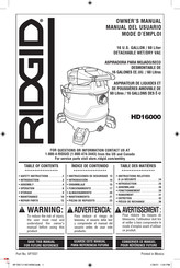 RIDGID HD16000 Manual Del Usuario