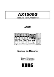 Korg ToneWorks AX1500G Manual De Usuario