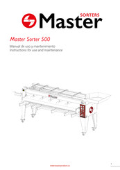 Master Sorter 500 Manual De Uso Y Mantenimiento