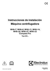 Electrolux Professional WH6-27 Compass Pro Instrucciones De Instalación